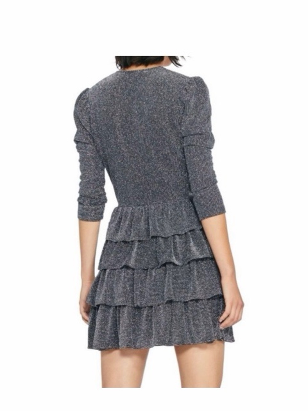 IRO Revert Metallic Tiered Ruffled Mini Dress - Picture 6 of 8